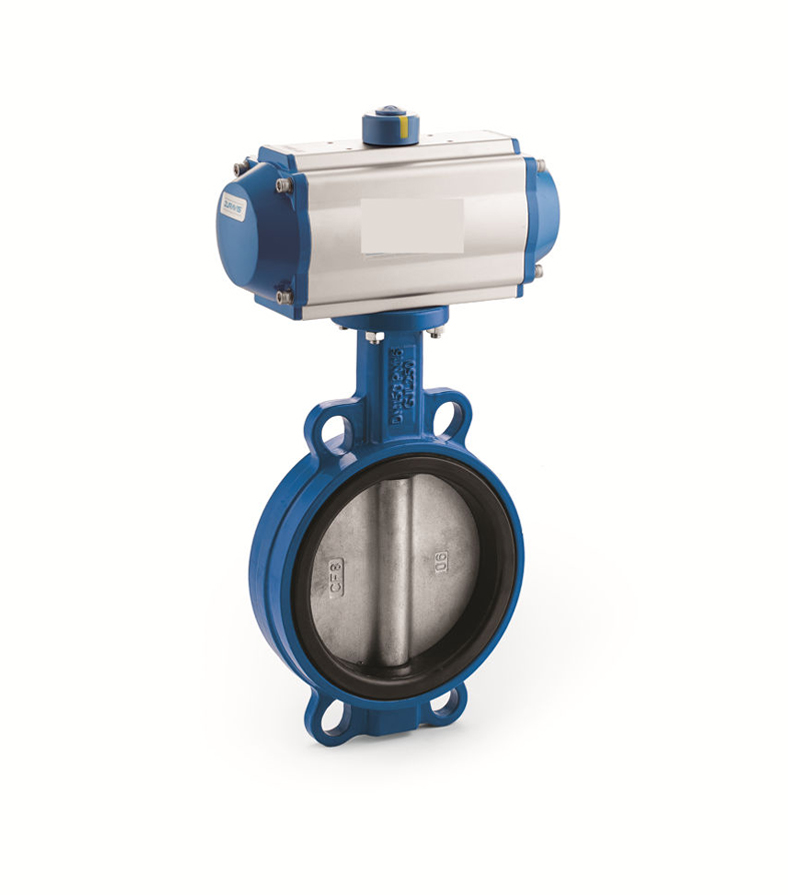 Vanne à papillon avec actionneur