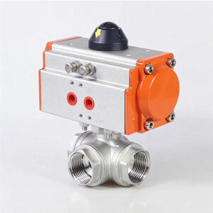 vanne 3 voies (en L ou T) avec actionneur