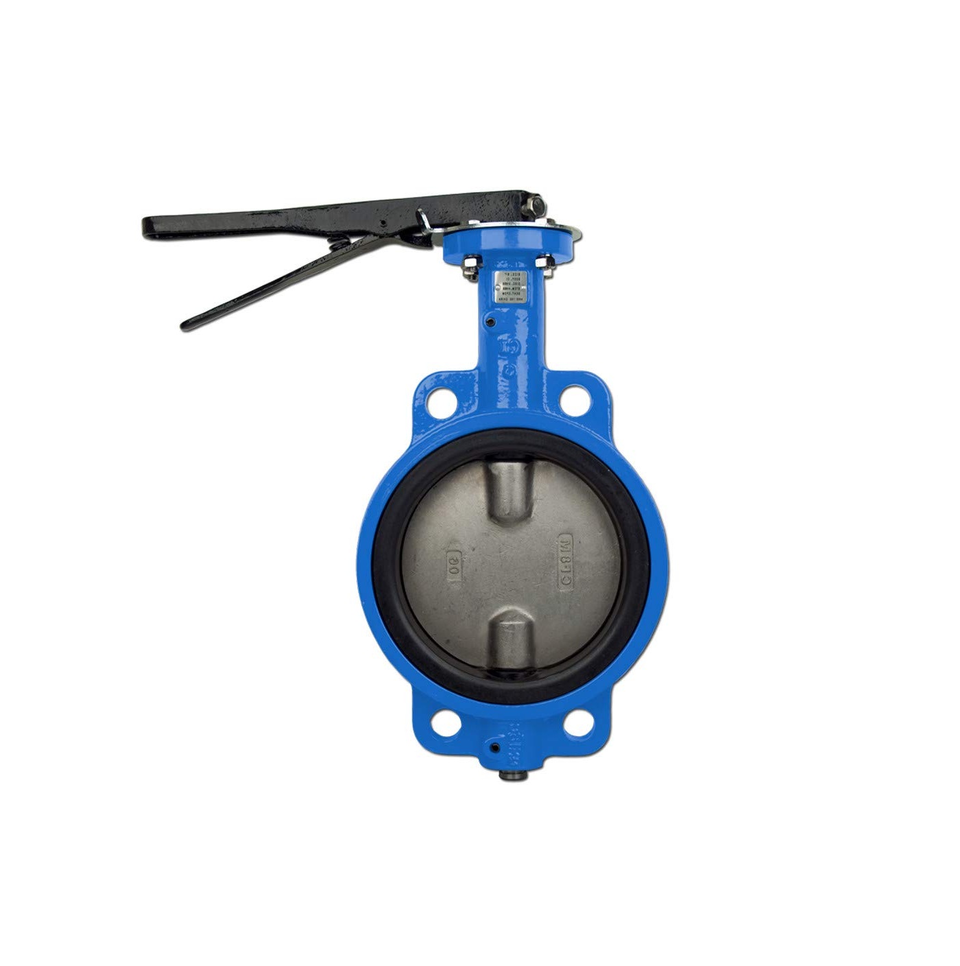 Vanne à papillon avec levier